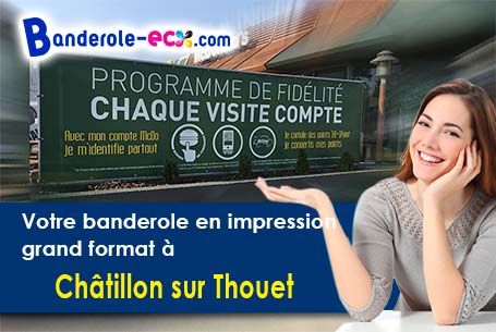 Création graphique offerte de votre banderole publicitaire à Châtillon-sur-Thouet (Deux-Sèvres/79200