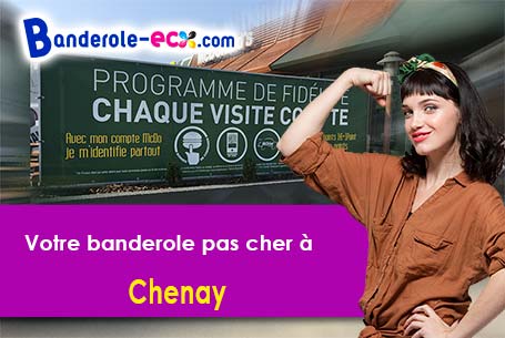 Création graphique offerte de votre banderole publicitaire à Chenay (Deux-Sèvres/79120)