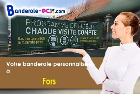 Création graphique offerte de votre banderole publicitaire à Fors (Deux-Sèvres/79230)