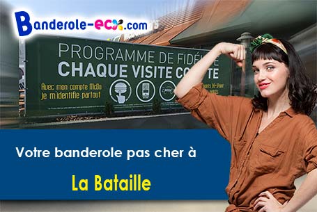 Création graphique offerte de votre banderole publicitaire à La Bataille (Deux-Sèvres/79110)