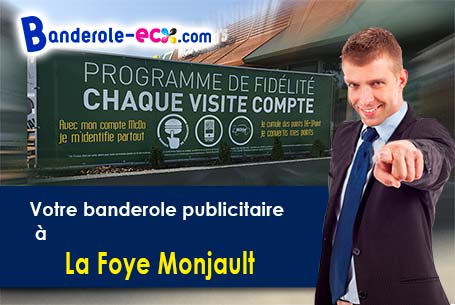 Création graphique offerte de votre banderole publicitaire à La Foye-Monjault (Deux-Sèvres/79360)