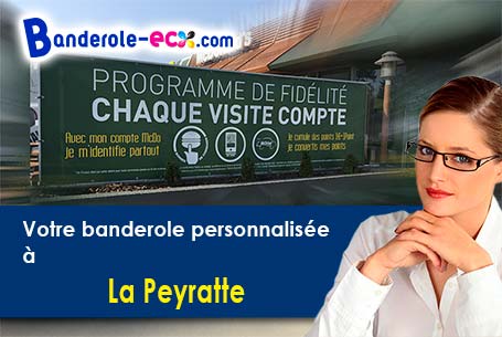 Création maquette inclus pour votre banderole personnalisée à La Peyratte (Deux-Sèvres/79200)