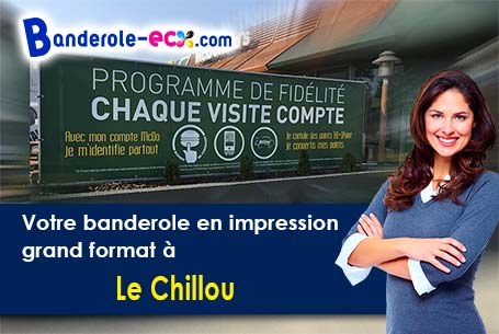 Création maquette inclus pour votre banderole personnalisée à Le Chillou (Deux-Sèvres/79600)