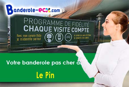 Création maquette inclus pour votre banderole personnalisée à Le Pin (Deux-Sèvres/79140)