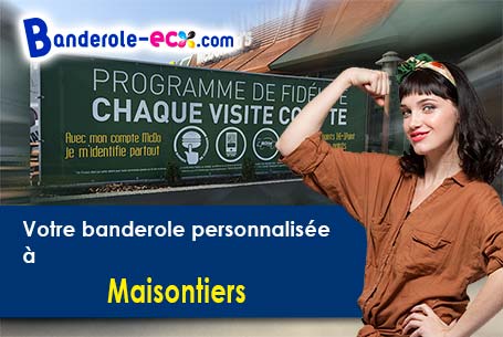Création graphique offerte de votre banderole publicitaire à Maisontiers (Deux-Sèvres/79600)