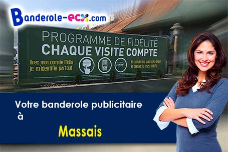Création graphique offerte de votre banderole publicitaire à Massais (Deux-Sèvres/79150)