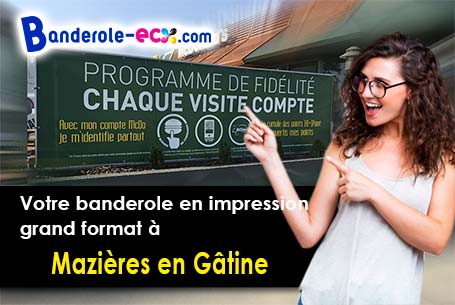 Création graphique offerte de votre banderole publicitaire à Mazières-en-Gâtine (Deux-Sèvres/79310)