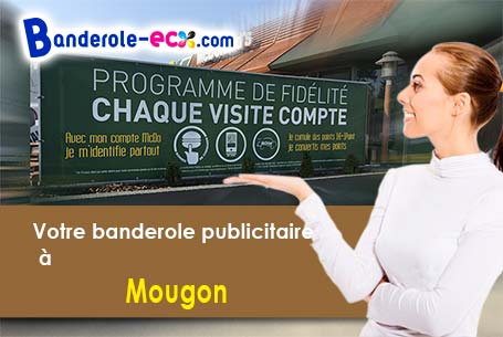 Création maquette inclus pour votre banderole personnalisée à Mougon (Deux-Sèvres/79370)