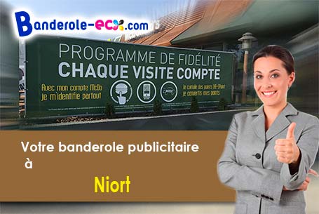 Création graphique offerte de votre banderole publicitaire à Niort (Deux-Sèvres/79000)