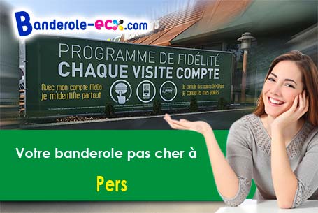 Création graphique offerte de votre banderole publicitaire à Pers (Deux-Sèvres/79190)