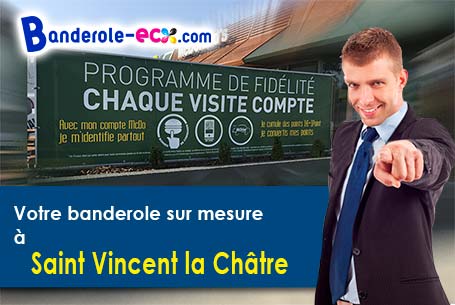 Création graphique offerte de votre banderole publicitaire à Saint-Vincent-la-Châtre (Deux-Sèvres/79