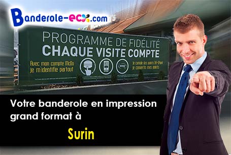 Création maquette gratuite de votre banderole pas cher à Surin (Deux-Sèvres/79220)