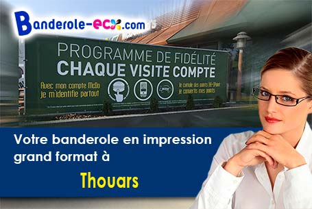 Création graphique offerte de votre banderole publicitaire à Thouars (Deux-Sèvres/79100)