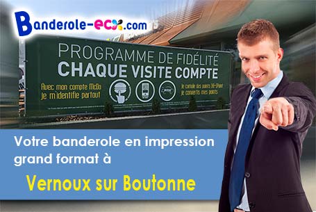 Création graphique offerte de votre banderole publicitaire à Vernoux-sur-Boutonne (Deux-Sèvres/79170