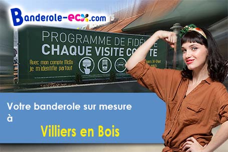 Création maquette inclus pour votre banderole personnalisée à Villiers-en-Bois (Deux-Sèvres/79360)