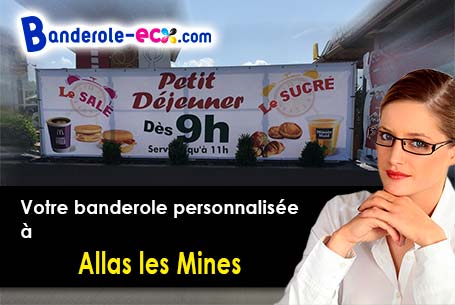 Banderole publicitaire pour vos foires à Allas-les-Mines (Dordogne/24220)
