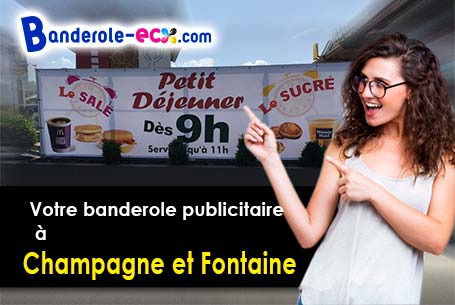 Banderole publicitaire pour vos foires à Champagne-et-Fontaine (Dordogne/24320)