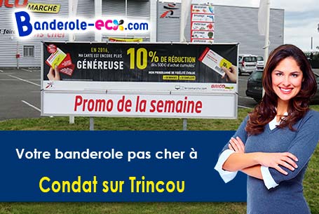 Banderole publicitaire pour vos foires à Condat-sur-Trincou (Dordogne/24530)