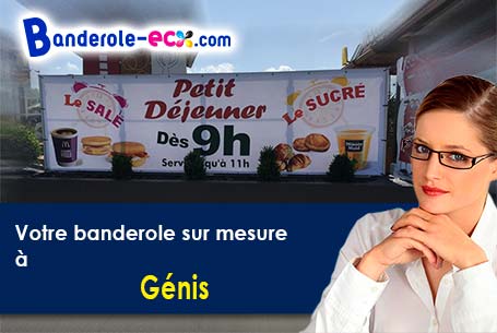 A Génis (Dordogne/24160) commandez votre banderole personnalisée