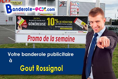 Banderole publicitaire pour vos foires à Gout-Rossignol (Dordogne/24320)