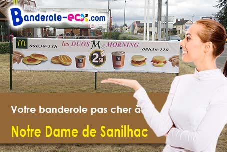 Banderole publicitaire pour vos foires à Notre-Dame-de-Sanilhac (Dordogne/24660)