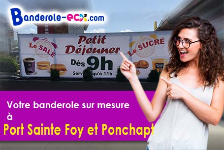 Commandez votre banderole pas cher à Port-Sainte-Foy-et-Ponchapt (Dordogne/33220)