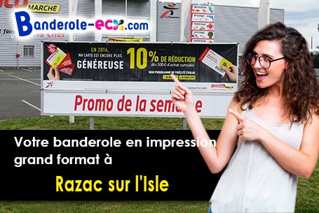 Banderole publicitaire pour vos foires à Razac-sur-l'Isle (Dordogne/24430)