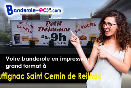 A Rouffignac-Saint-Cernin-de-Reilhac (Dordogne/24580) commandez votre banderole personnalisée