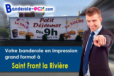A Saint-Front-la-Rivière (Dordogne/24300) commandez votre banderole personnalisée