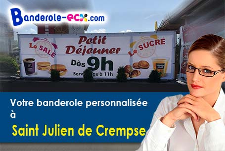 A Saint-Julien-de-Crempse (Dordogne/24140) commandez votre banderole personnalisée