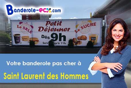 Banderole publicitaire pour vos foires à Saint-Laurent-des-Hommes (Dordogne/24400)