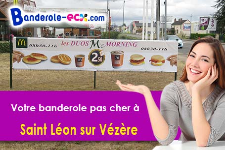 Banderole publicitaire pour vos foires à Saint-Léon-sur-Vézère (Dordogne/24290)