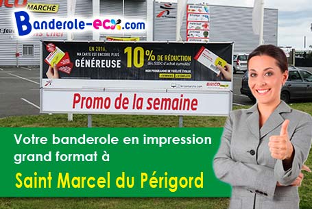 A Saint-Marcel-du-Périgord (Dordogne/24510) commandez votre banderole personnalisée