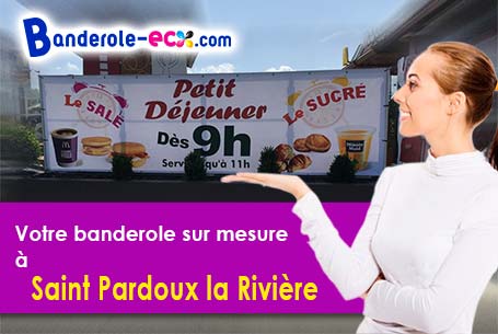 A Saint-Pardoux-la-Rivière (Dordogne/24470) commandez votre banderole personnalisée