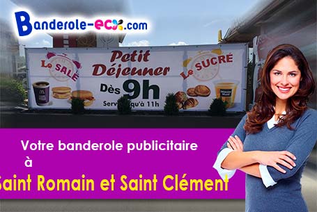 Banderole publicitaire pour vos foires à Saint-Romain-et-Saint-Clément (Dordogne/24800)