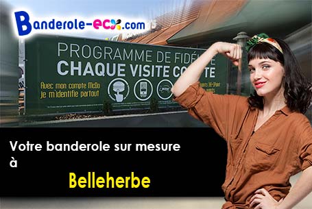 Banderole publicitaire pour vos foires à Belleherbe (Doubs/25380)