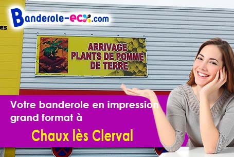 Banderole publicitaire pour vos foires à Chaux-lès-Clerval (Doubs/25340)