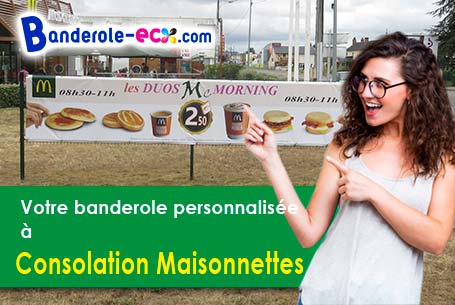 Banderole publicitaire pour vos foires à Consolation-Maisonnettes (Doubs/25390)