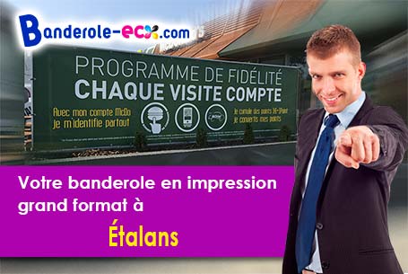 Banderole publicitaire pour vos foires à Étalans (Doubs/25580)