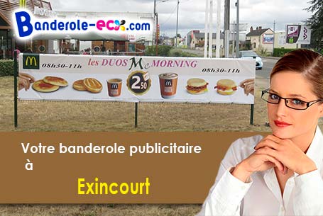 Commandez votre banderole pas cher à Exincourt (Doubs/25400)