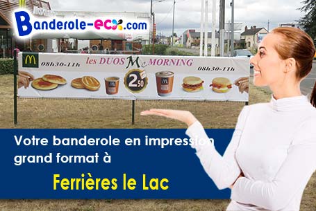 Banderole publicitaire pour vos foires à Ferrières-le-Lac (Doubs/25470)