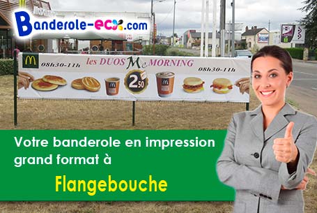 Banderole publicitaire pour vos foires à Flangebouche (Doubs/25690)