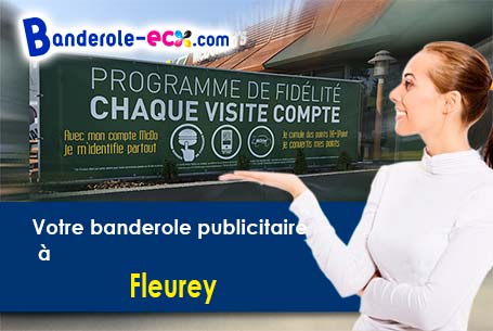 Banderole publicitaire pour vos foires à Fleurey (Doubs/25190)