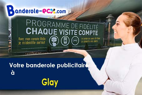 Banderole publicitaire pour vos foires à Glay (Doubs/25310)