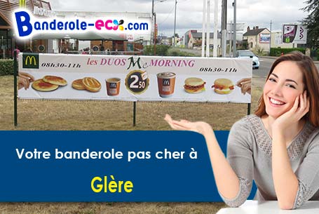 Banderole publicitaire pour vos foires à Glère (Doubs/25190)