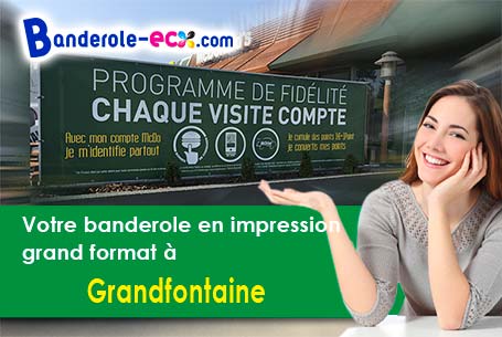 A Grandfontaine (Doubs/25320) commandez votre banderole personnalisée