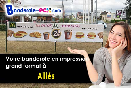 Banderole publicitaire pour vos foires à Alliés (Doubs/25300)