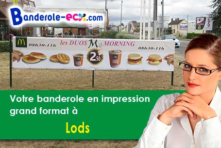 Banderole publicitaire pour vos foires à Lods (Doubs/25930)