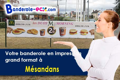 Banderole publicitaire pour vos foires à Mésandans (Doubs/25680)