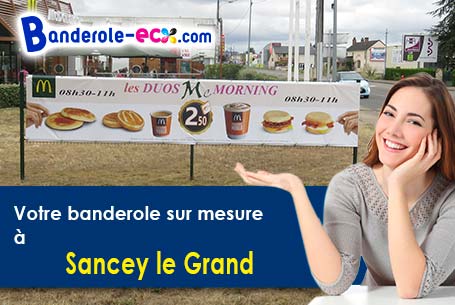 Commandez votre banderole pas cher à Sancey-le-Grand (Doubs/25430)